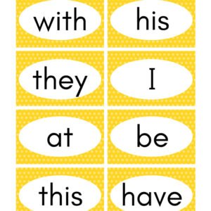 Sight Word Flashcards Printable Download
