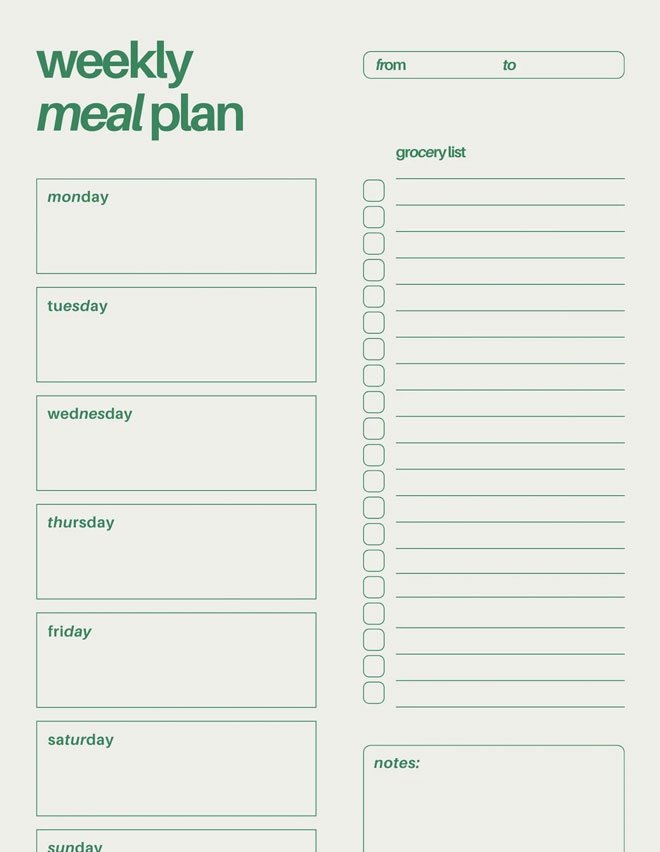 Meal Prep And Grocery