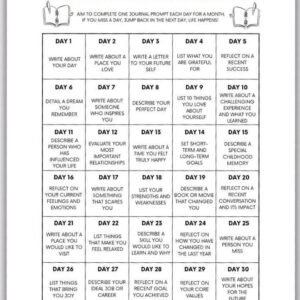 Printable Journaling Challenge For Self-Reflection