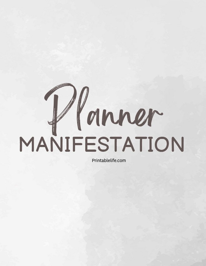 Manifestation Planner 60 Pages