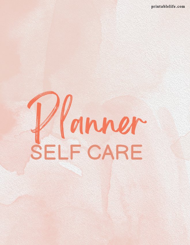 Self Care Planner 51 Pages