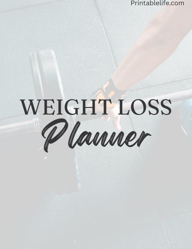 Weight Loss Planner in USA 31 Pages